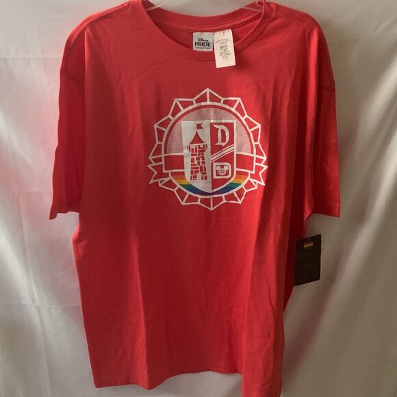 DISNEY PARKS Pride Collection Tee in Red Sz LARGE - Picture 1 of 5